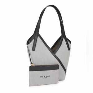 Rag & Bone Two-Tone Black and Gray Tote